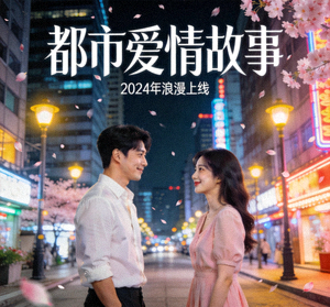 爱情韩剧《都市爱情故事》海报，现代都市背景下的男女主角