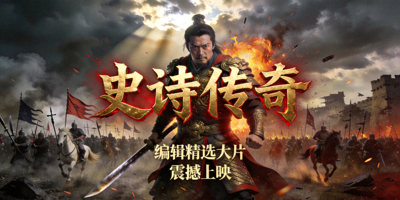编辑精选大片《史诗传奇》海报，宏大战争场面与英雄角色